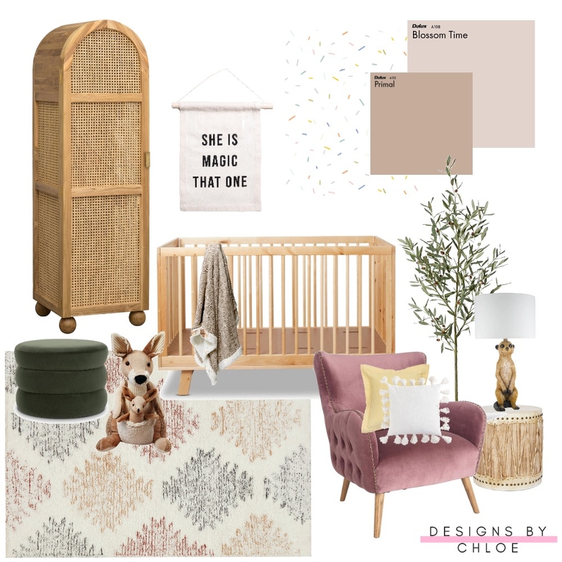 Girls nursery Mood Board by Designs by Chloe on Style Sourcebook