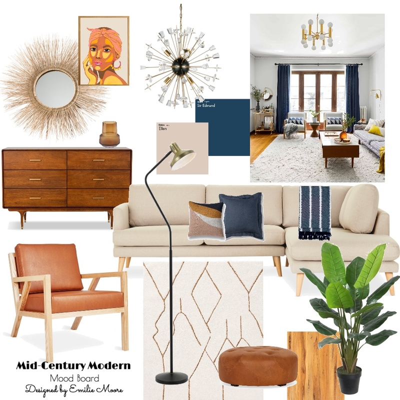 Mid-century Mood Board by EmilieM on Style Sourcebook