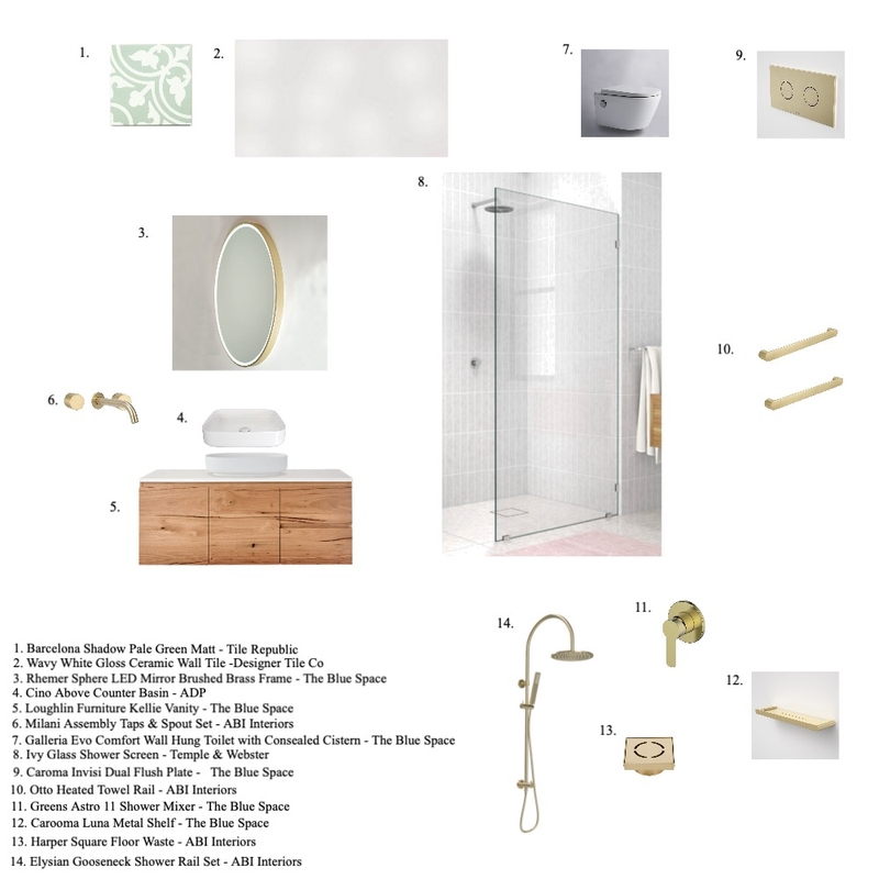 Bathroom Mood Board by Interiors By Paul on Style Sourcebook