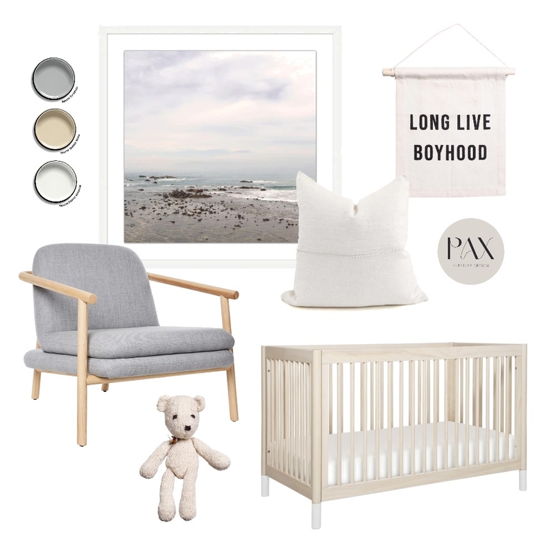 Coastal Nursery Mood Board by PAX Interior Design on Style Sourcebook