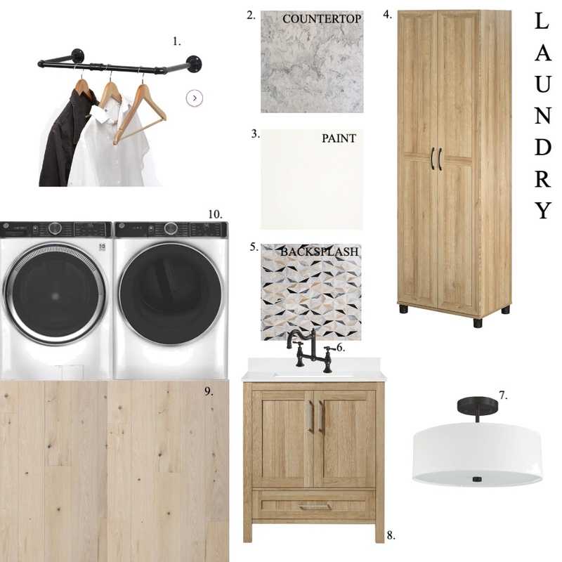 Laundry Room Sample Board Mood Board by Tiffany Hendricks on Style Sourcebook