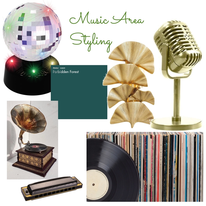 Music Area Moodboard Mood Board by designandstylex on Style Sourcebook