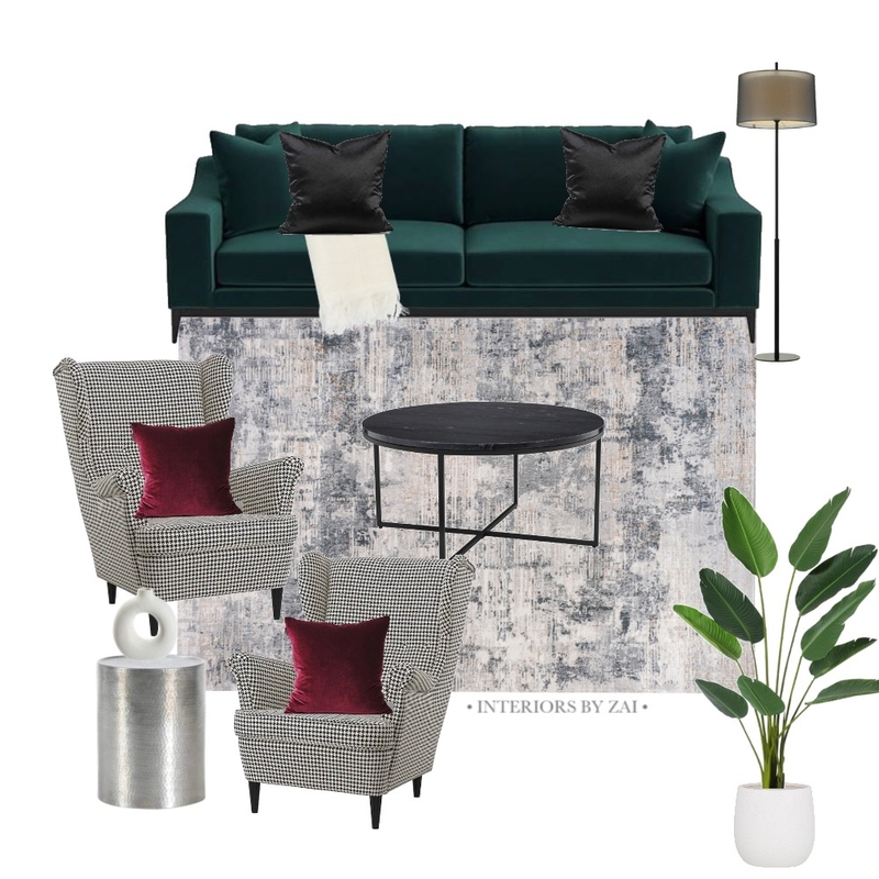 Modern Bold Living room Mood Board by Interiors By Zai on Style Sourcebook