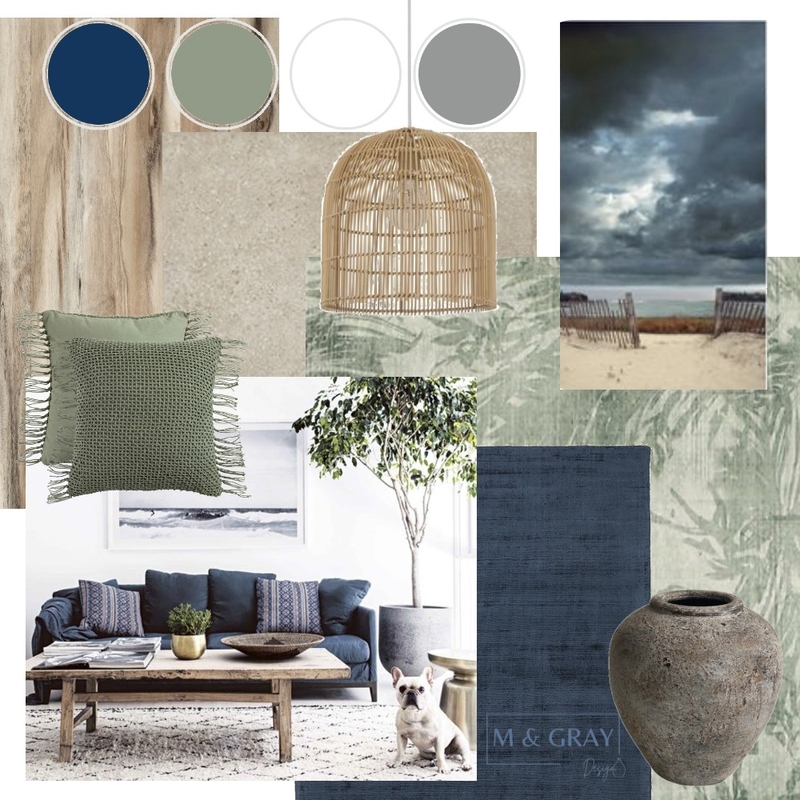 Blue Green Grey Colour Scheme Mood Board by M & Gray Design on Style Sourcebook