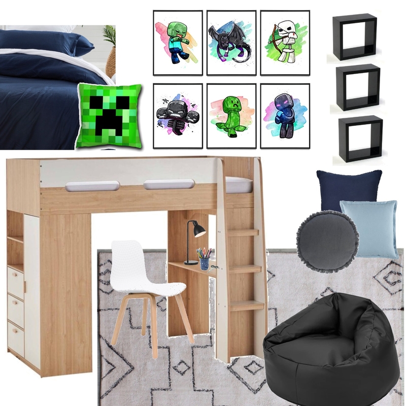 Jax's Gamer Room Mood Board by Harluxe Interiors on Style Sourcebook