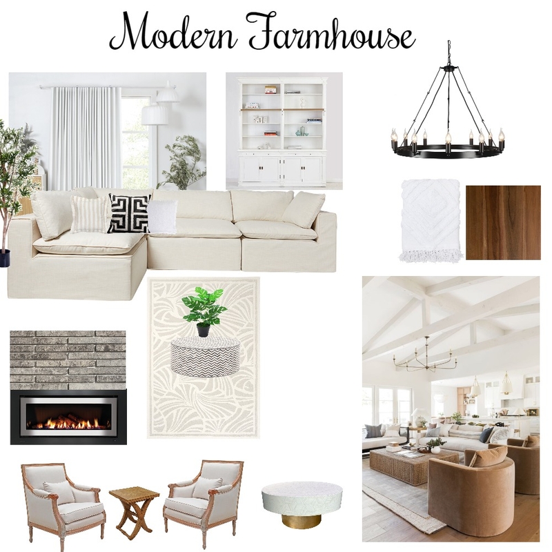 modern Farmhouse 1 Mood Board by temimail on Style Sourcebook