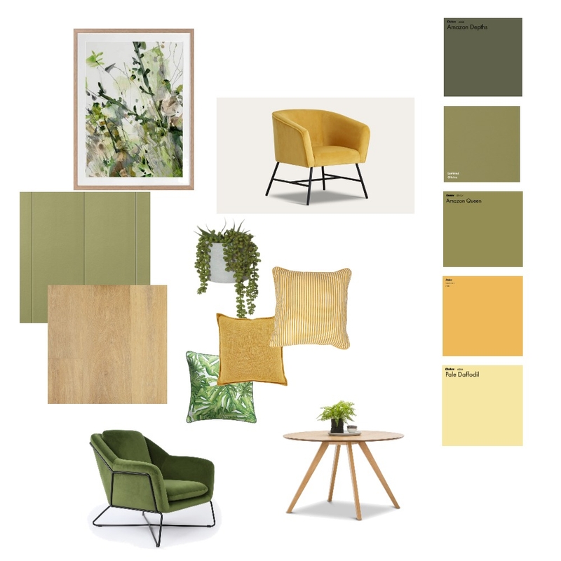 Yellow_green_mood_ Mood Board by Interior_my_SAV on Style Sourcebook