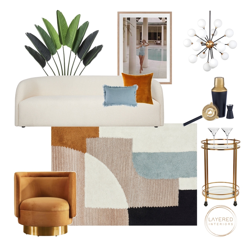 Beverly Hills Glamour Mood Board by Layered Interiors on Style Sourcebook