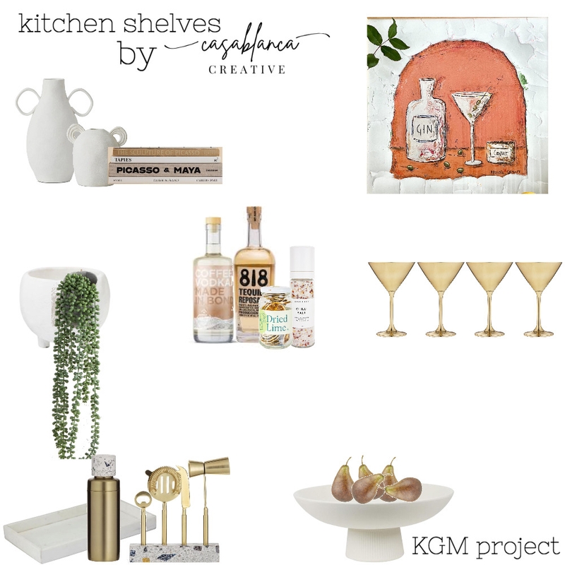 kitchen shelves KGM project 2 Mood Board by Casablanca Creative on Style Sourcebook