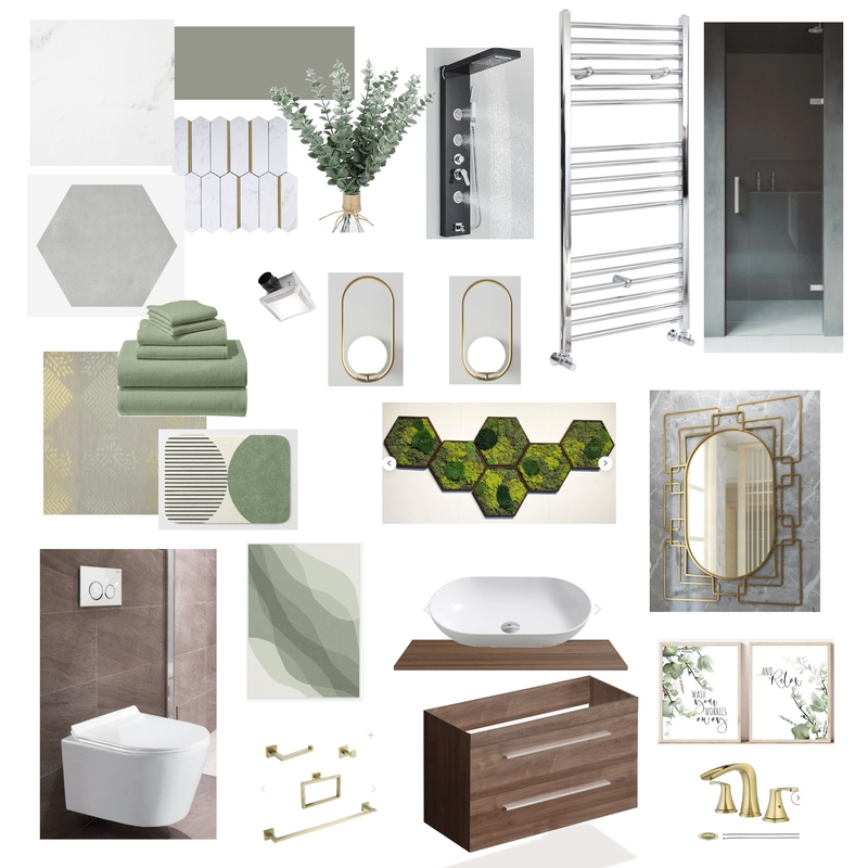 bathroom mood board Mood Board by madihajaved24 on Style Sourcebook