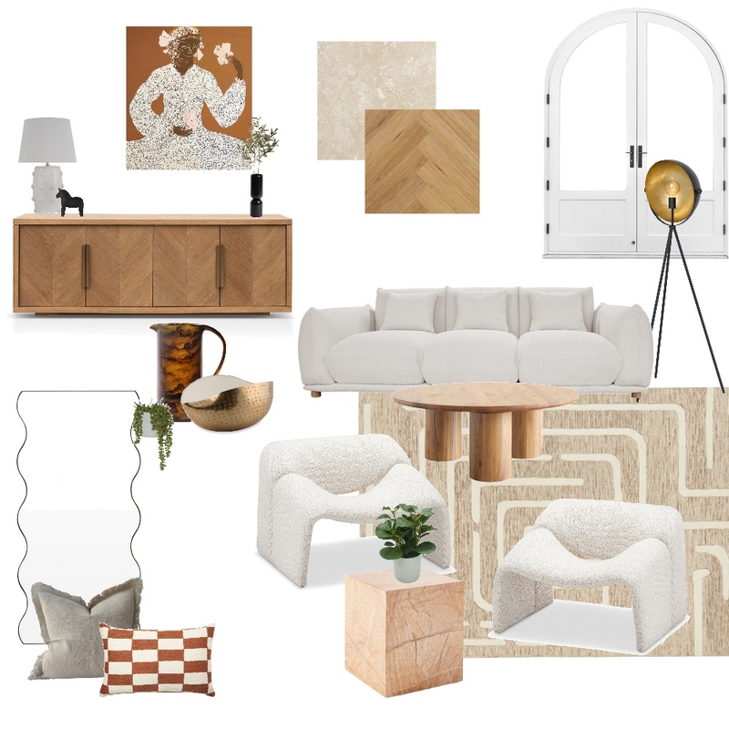 Modern Living Room Mood Board by Manea Interior Design & Styling on Style Sourcebook