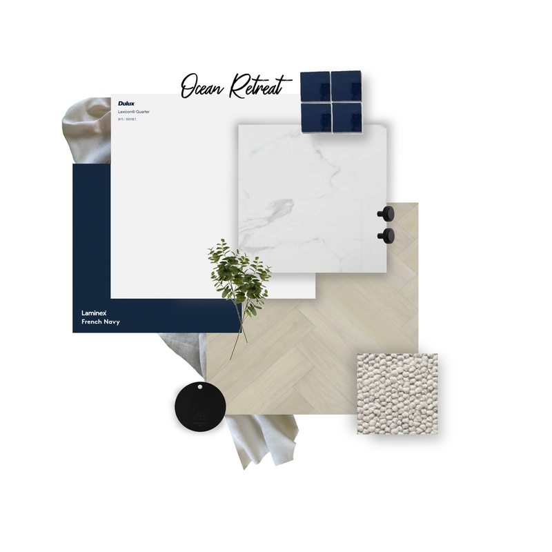 Materials Board - Ocean Retreat Mood Board by krystenrock on Style Sourcebook