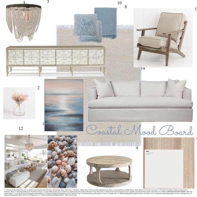 Coastal Board Mood Board by bindivella on Style Sourcebook