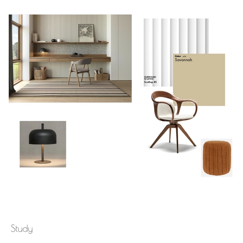 Japandi Study Mood Board by Nompi on Style Sourcebook