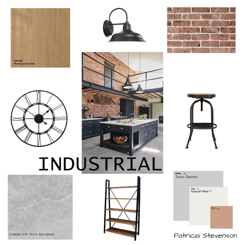 Industrial Style Mood Board by Tricia Stevenson on Style Sourcebook