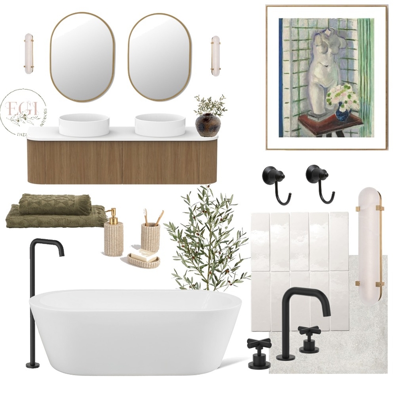 Transitional Bathroom Mood Board by Eliza Grace Interiors on Style Sourcebook