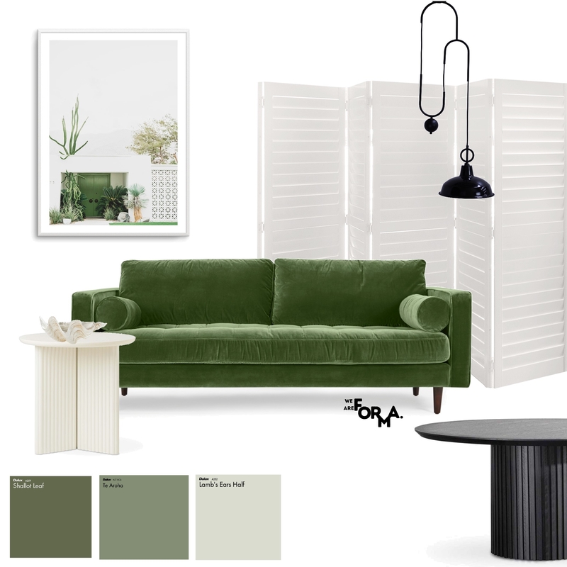 Green Living Room Mood Board by Formery | Architect & Interior Designer Melbourne on Style Sourcebook