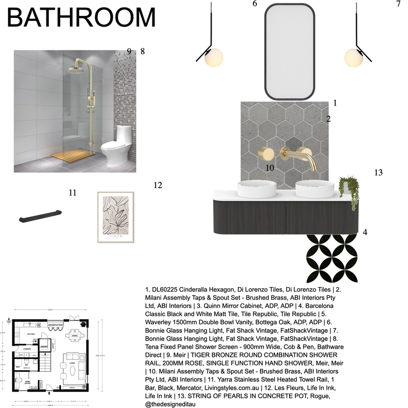 MODULE 9 BATHROOM Mood Board by Deborah Anulika on Style Sourcebook