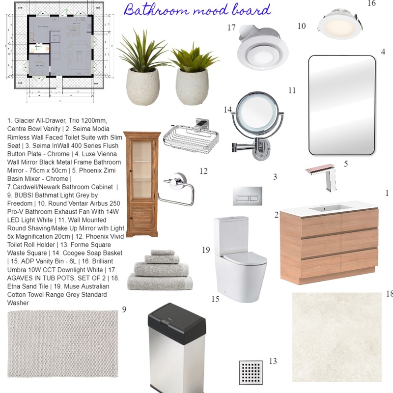 Bathroom Mood Board Mood Board by Sunilidi on Style Sourcebook