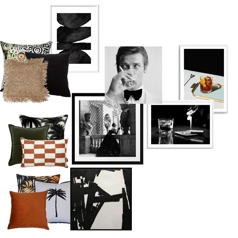 Whisky Monochrome Ideas Mood Board by bellecatbee on Style Sourcebook