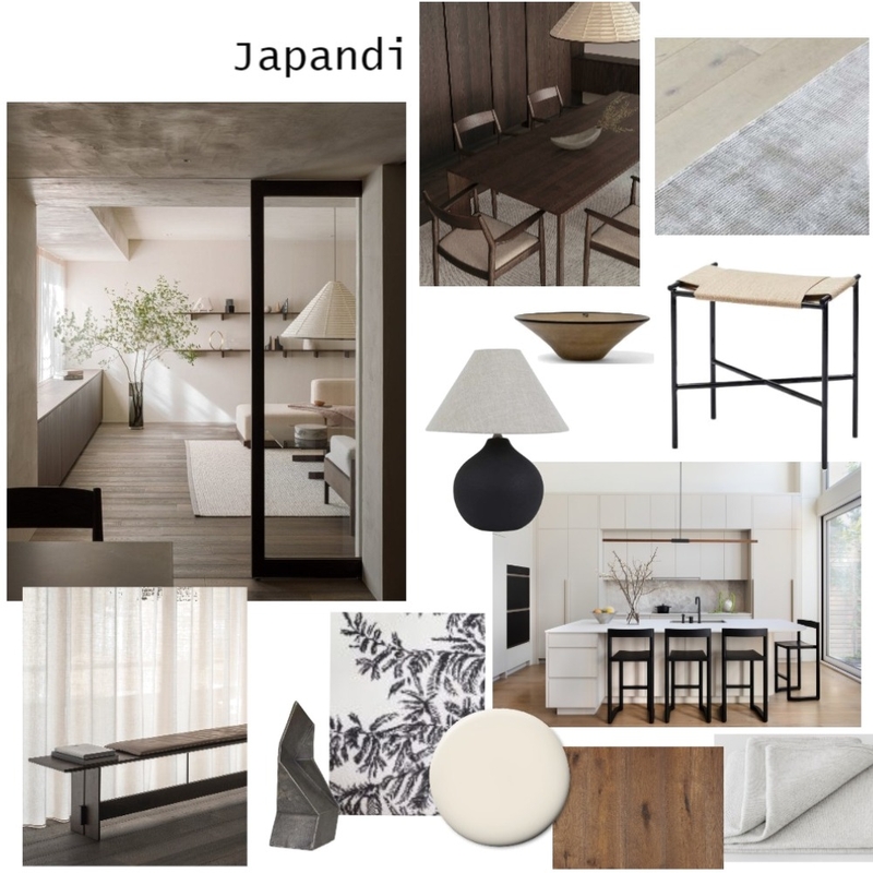 IDI - Module 3 -Part A -Board 1 -Japandi Mood Board by Thirteen_Interiors on Style Sourcebook