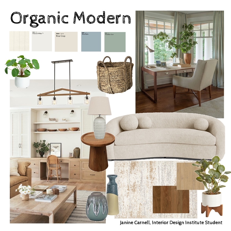 Organic Modern Mood Board by Ladybird Maldon Design on Style Sourcebook