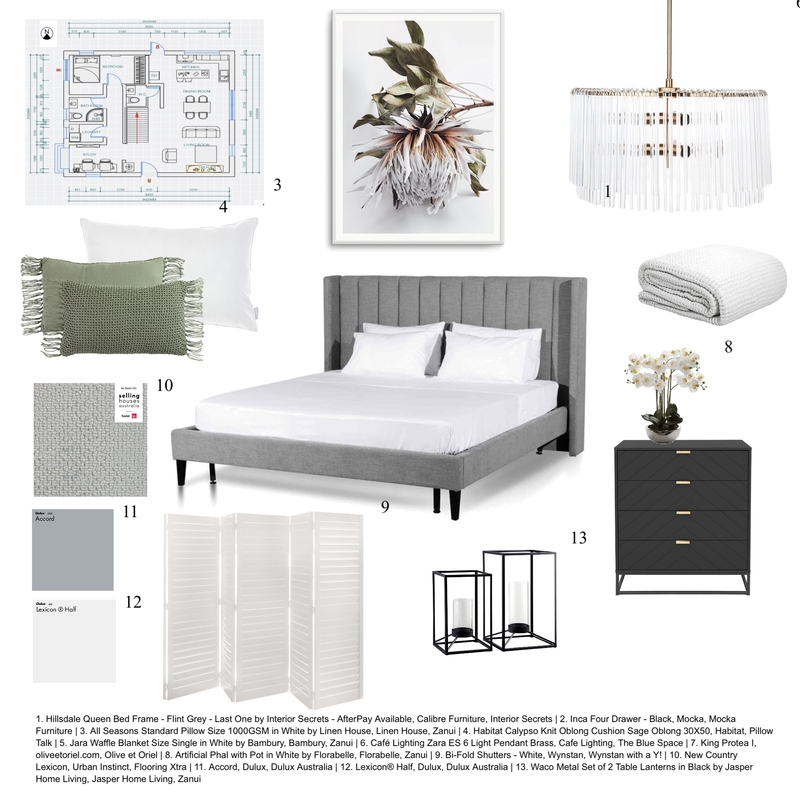 Bedroom Mood Board by Nicole Ross on Style Sourcebook