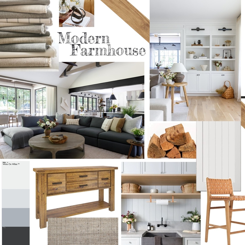 IDI - Module 3 -Part A -Board 2 -Modern Farmhouse Mood Board by Thirteen_Interiors on Style Sourcebook