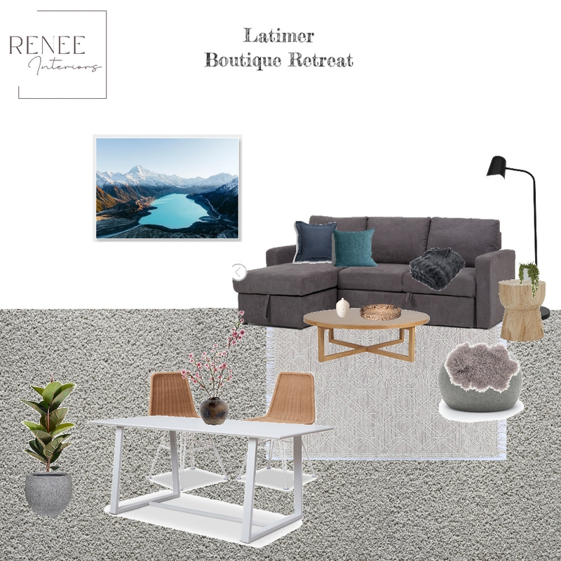 Latimer Boutique Retreat Living space Mood Board by Renee Interiors on Style Sourcebook