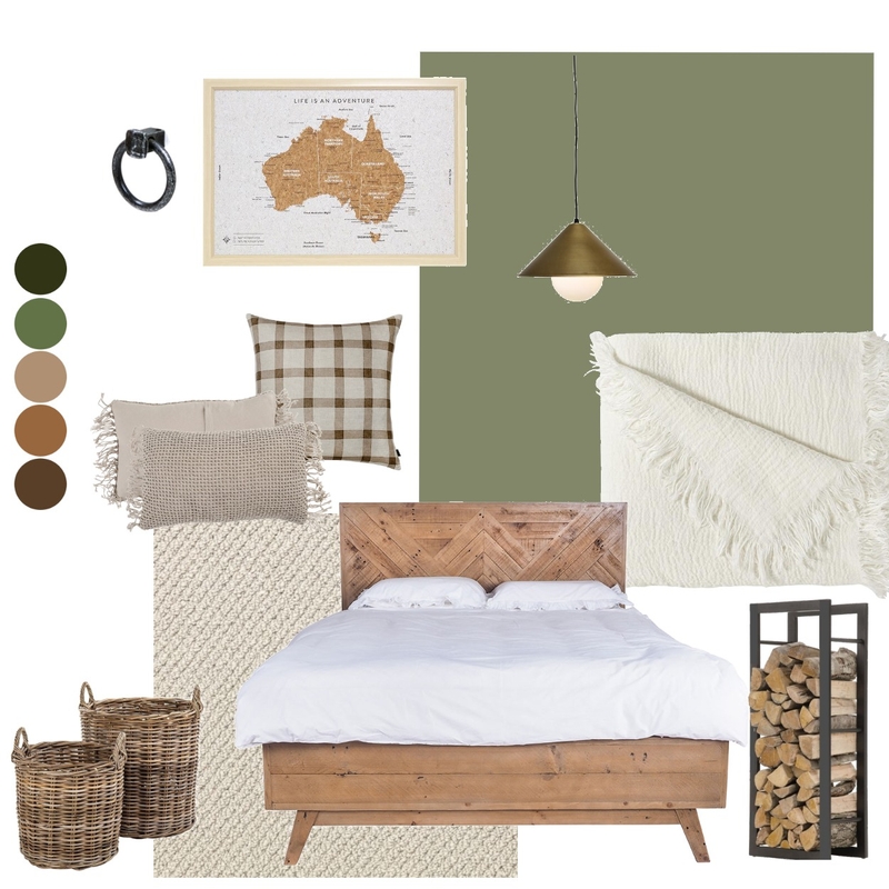 Light Rustic Bedroom Mood Board by nizan on Style Sourcebook