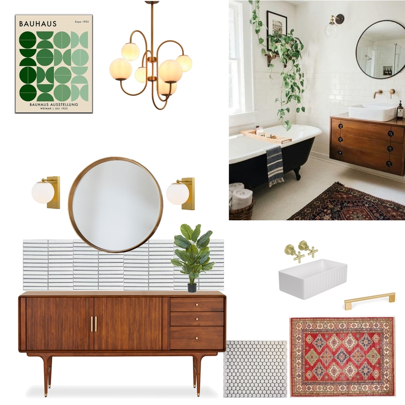 Mid Century Modern - Bathroom Mood Board by Burnt Peach Interiors on Style Sourcebook