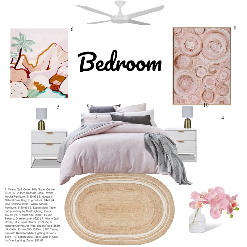 Logans pink bedroom Mood Board by FLYNNBOB1 on Style Sourcebook