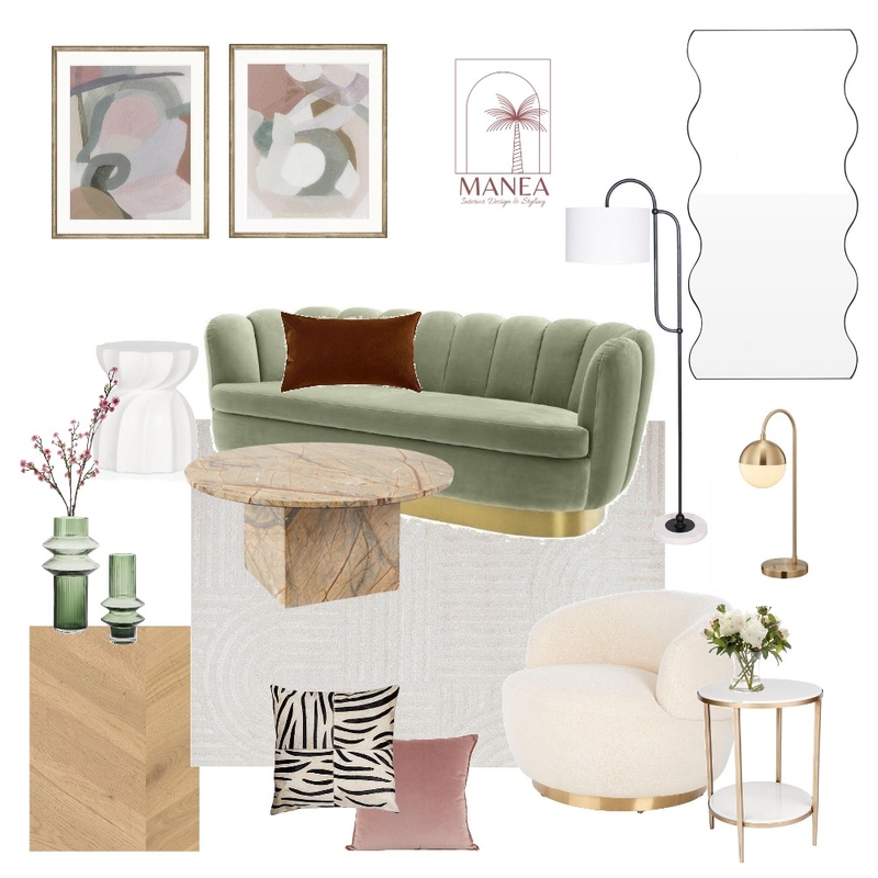 Contemporary Luxe Living Mood Board by Manea Interiors on Style Sourcebook