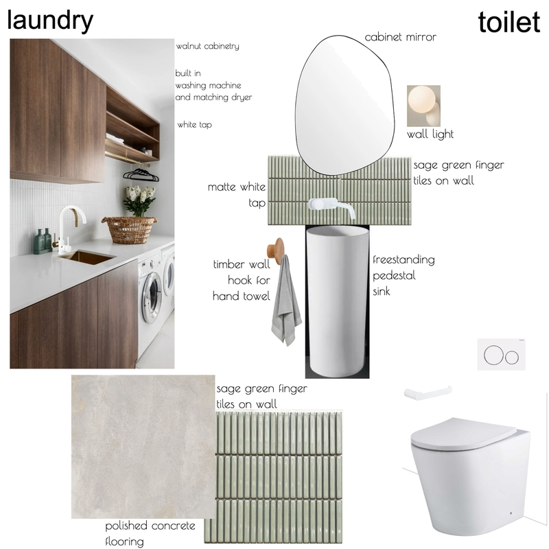 laundry and toilet Mood Board by GJH on Style Sourcebook