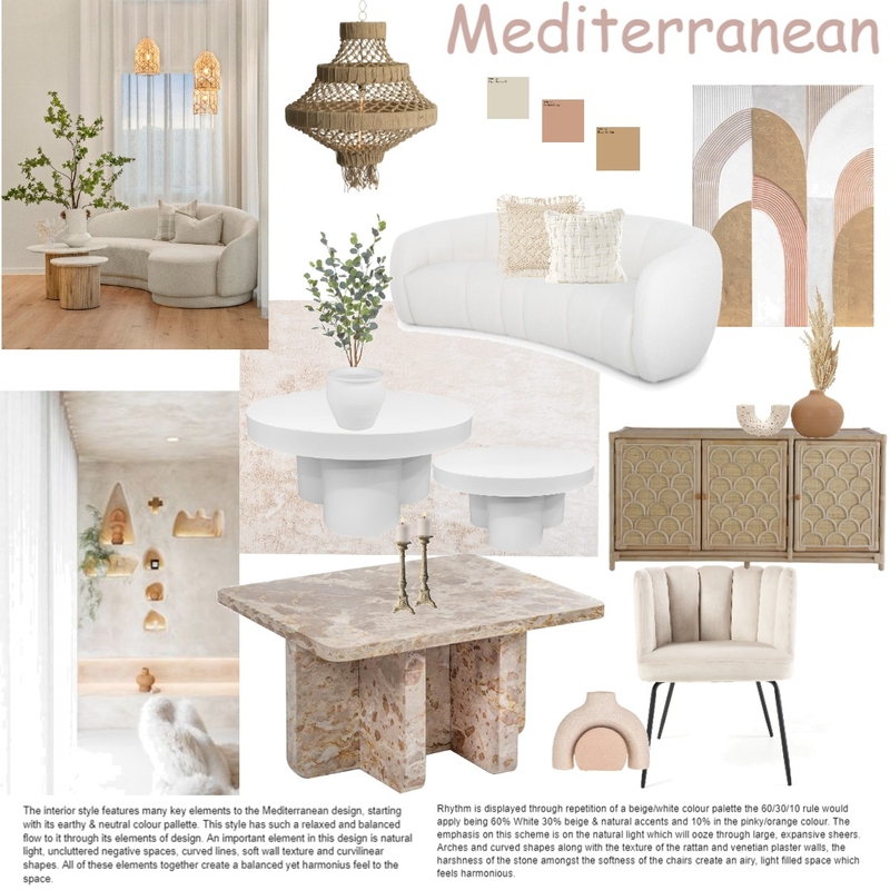 Mediterranean Style Mood Board by J&S Built on Style Sourcebook