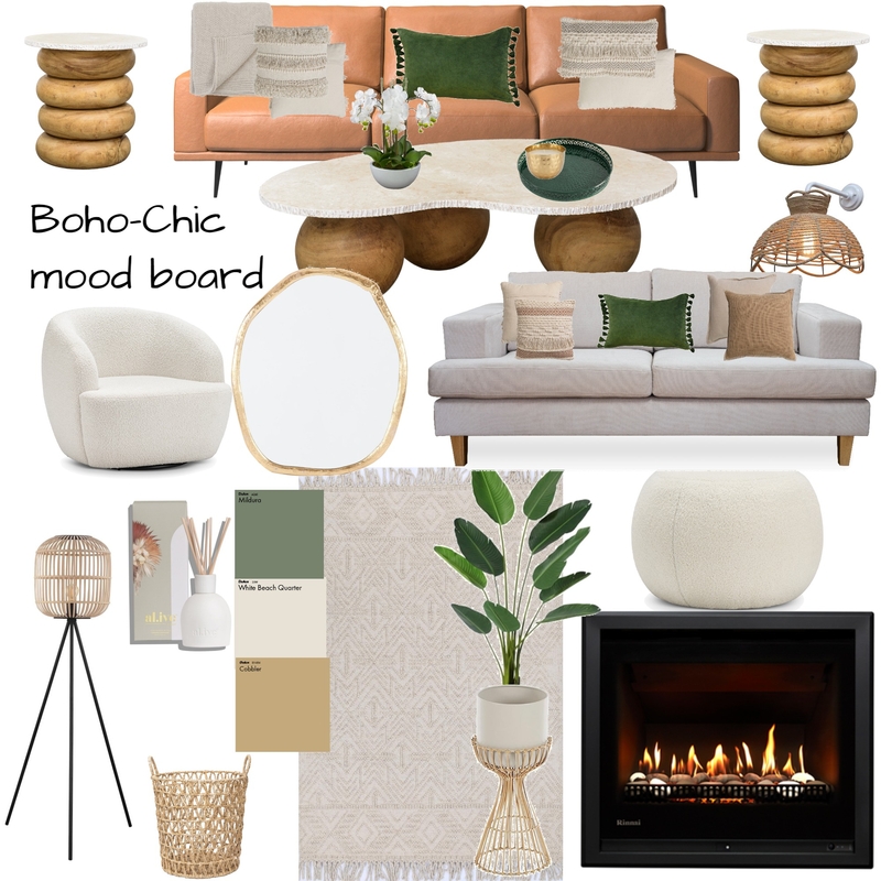 boho living room Mood Board by ruyahalamrir on Style Sourcebook