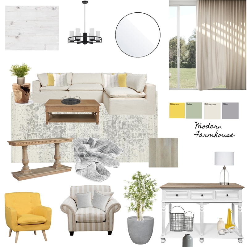 Modern Farmhouse Mood Board by ELIZABETHSCOTTE on Style Sourcebook