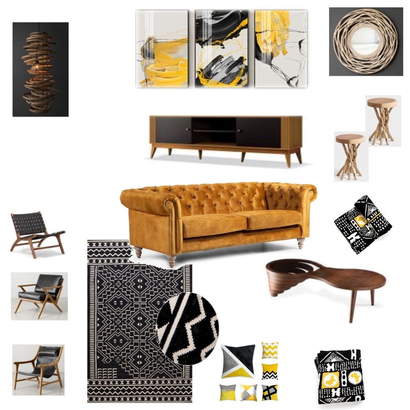 Afro Chic Living Mood Board by nothemba on Style Sourcebook