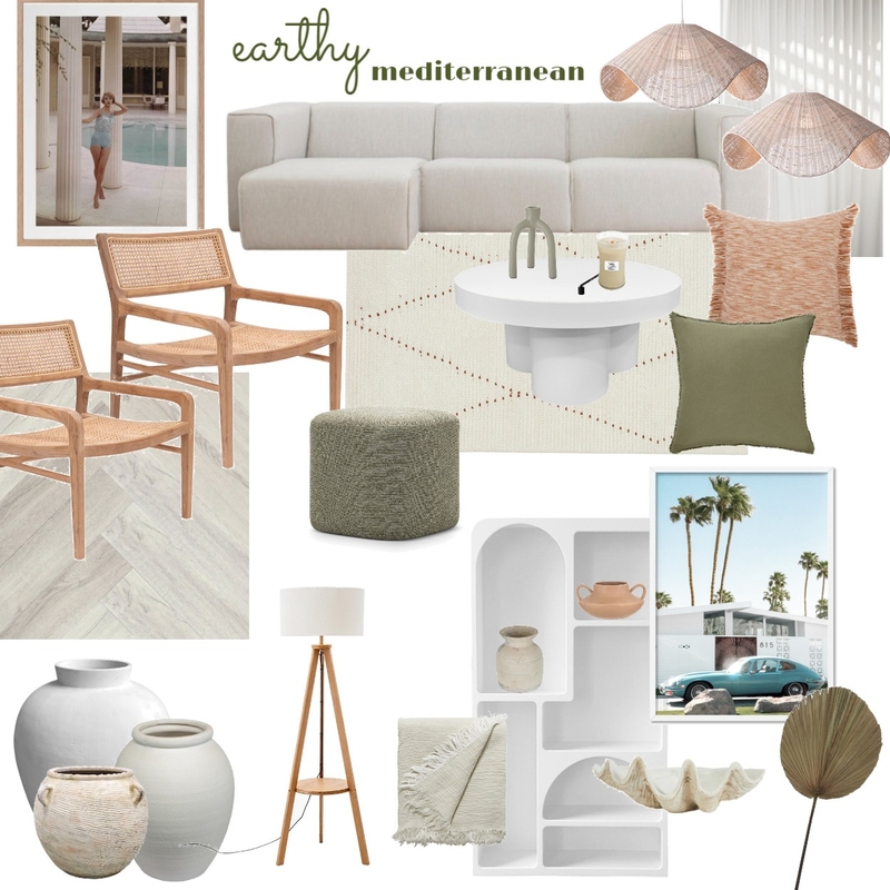 Earthy Mediterranean Living Mood Board by RosieBallagh on Style Sourcebook