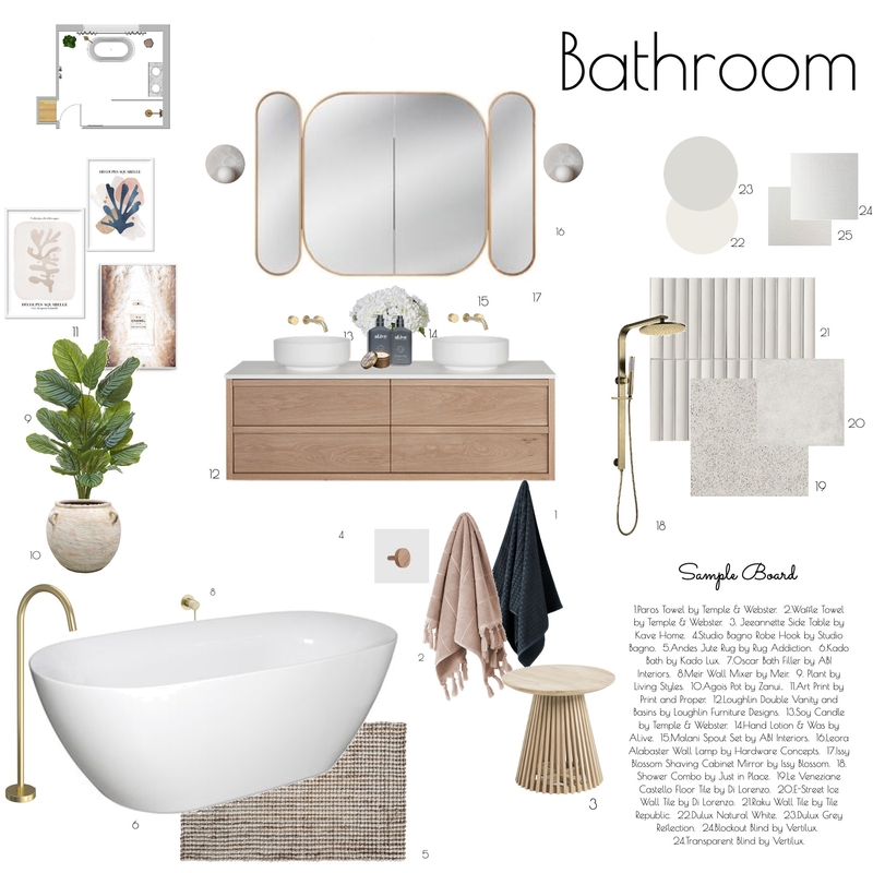 Bathroom Mood Board by Spaces To Liv on Style Sourcebook