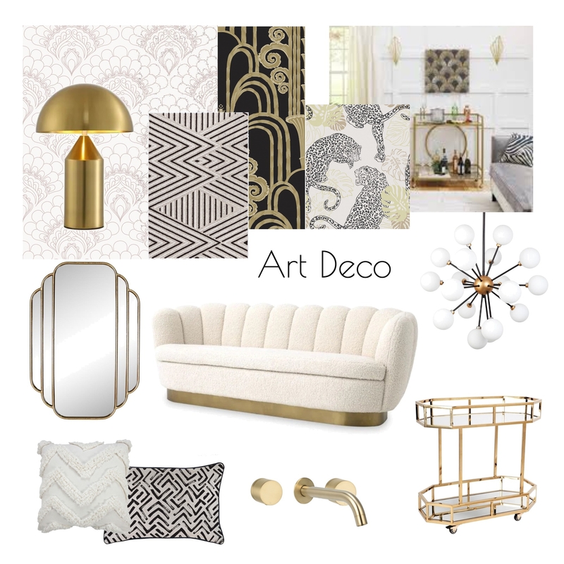 Art Deco Mood Board Mood Board by Simpli Design on Style Sourcebook