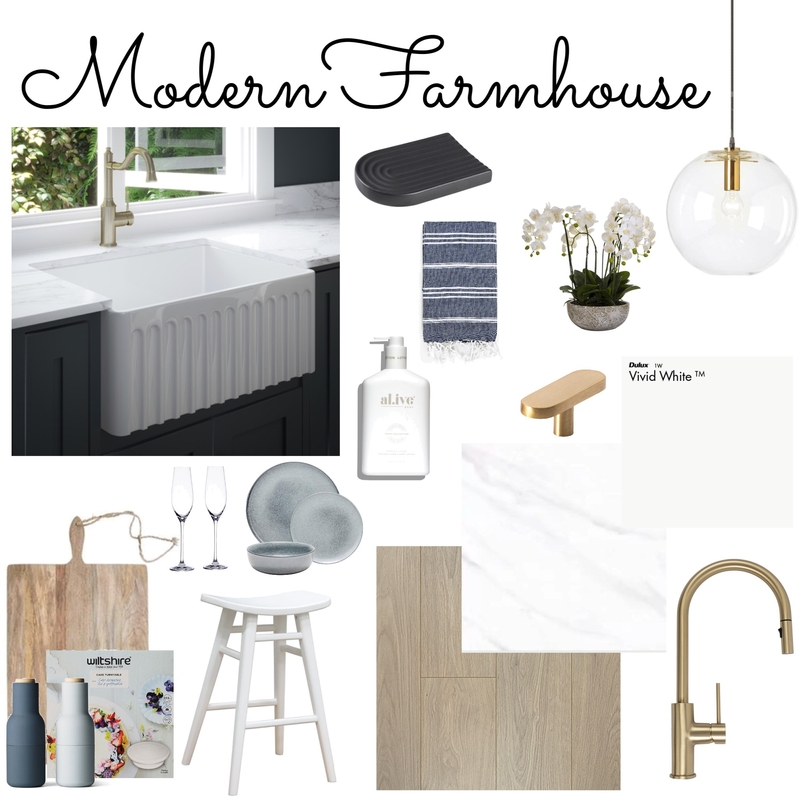 Modern Farmhouse Mood Board by Livderome on Style Sourcebook