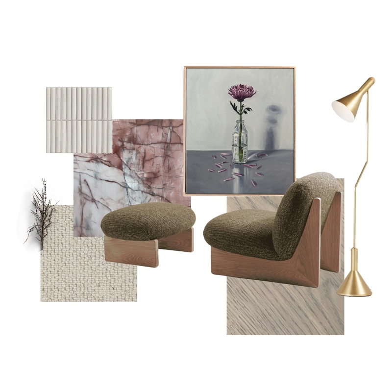 Sitting room with finger tile fireplace & stone hearth Mood Board by Lucy Lear Interior Designer on Style Sourcebook