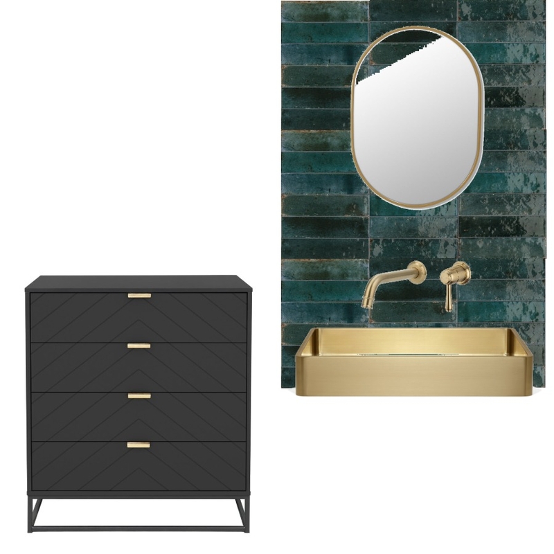 powder room green tile Mood Board by Decor n Design on Style Sourcebook