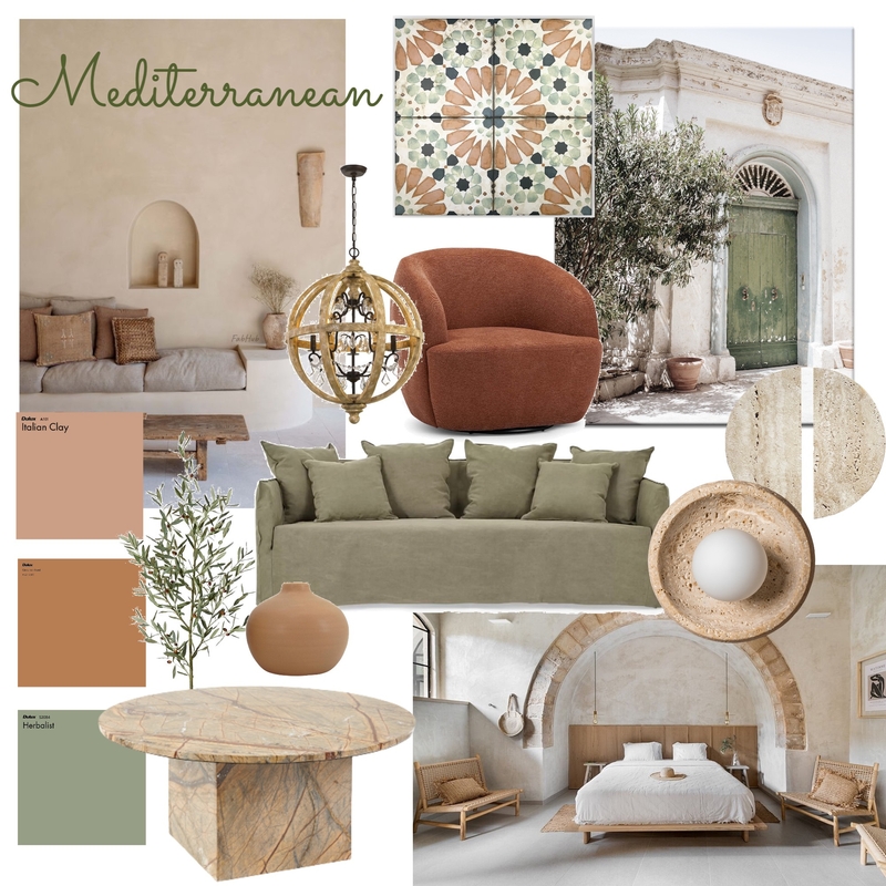 Mood Board 1 Mediterranean Mood Board by Enz on Style Sourcebook