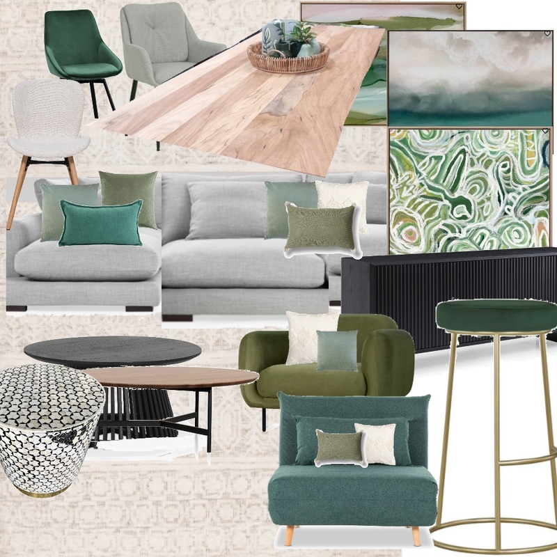 green Mood Board by Colette on Style Sourcebook