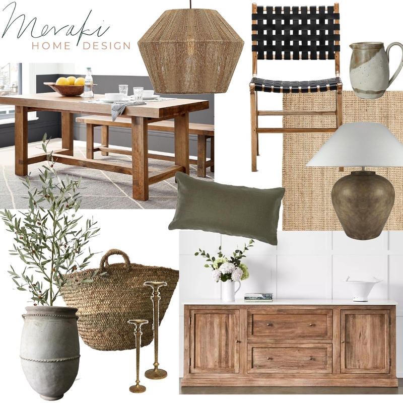 Traditional & Organic Mood Board by Meraki Home Design on Style Sourcebook