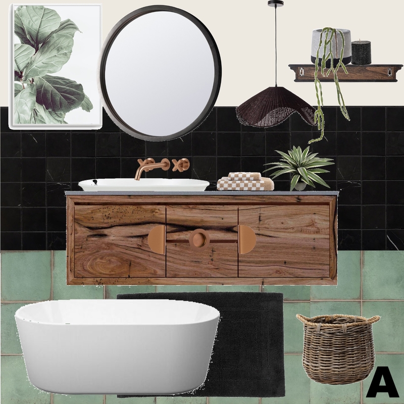 Moody bathroom Mood Board by LStruska on Style Sourcebook