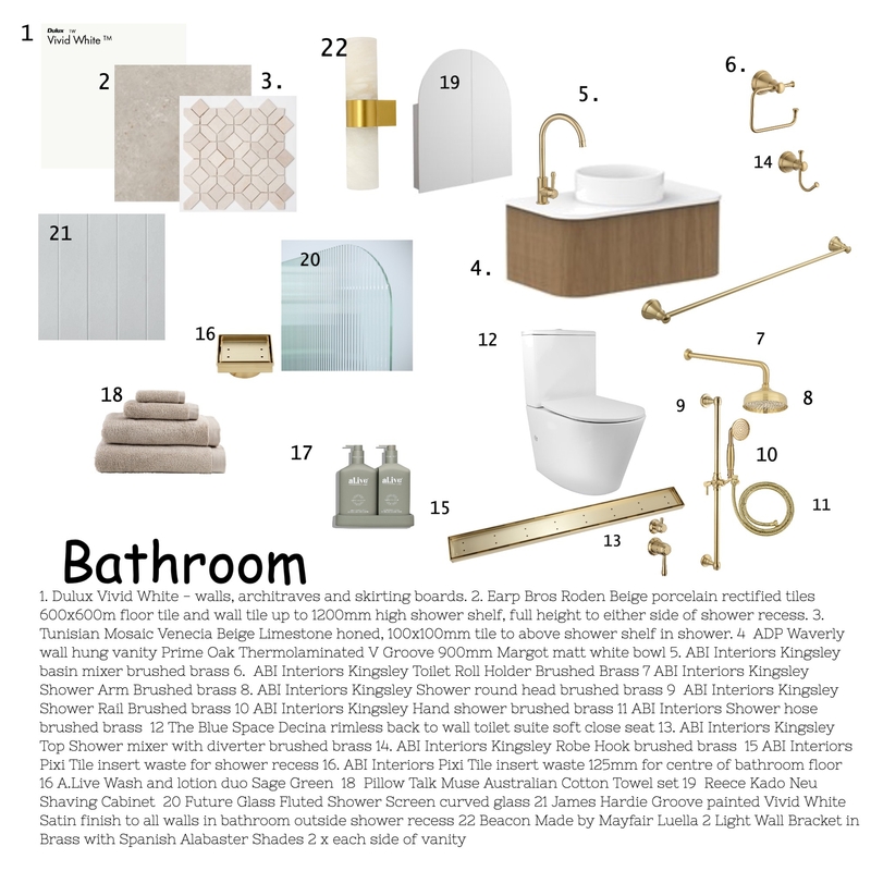 Bathroom Mood Board by DBD on Style Sourcebook