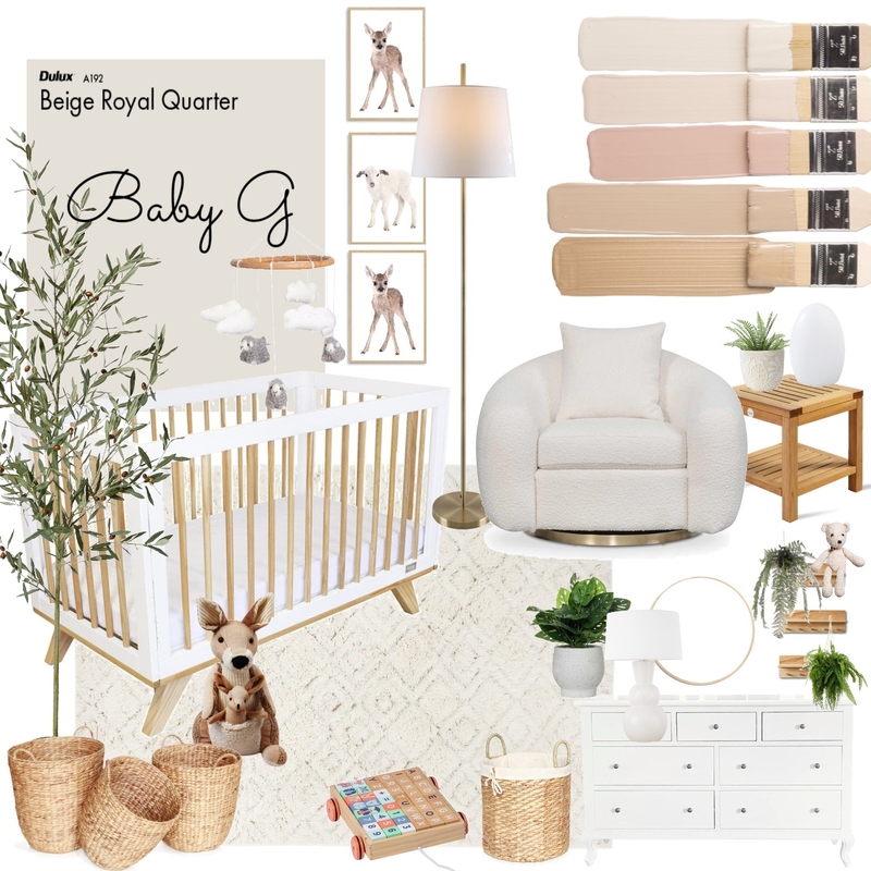 Baby G nursery Mood Board by ramzie on Style Sourcebook